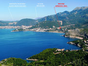 Виллы Adriatic Hill местоположение - Черногория, Бечичи